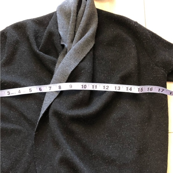 Babaton Merino Wool Black & Grey Cardigan - Picture 5 of 12